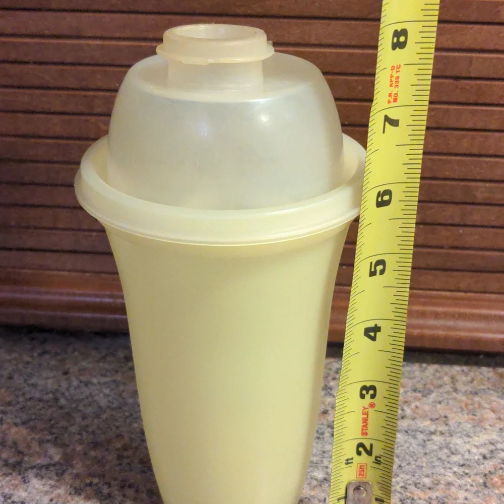 Vintage Tupperware Shelf Saver 1243-6 and Tupperware Gravy Shaker Cup 844-3